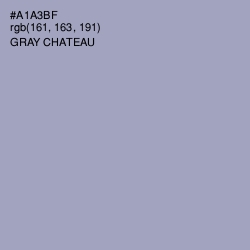 #A1A3BF - Gray Chateau Color Image